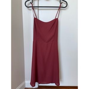 Sunday best maroon dress